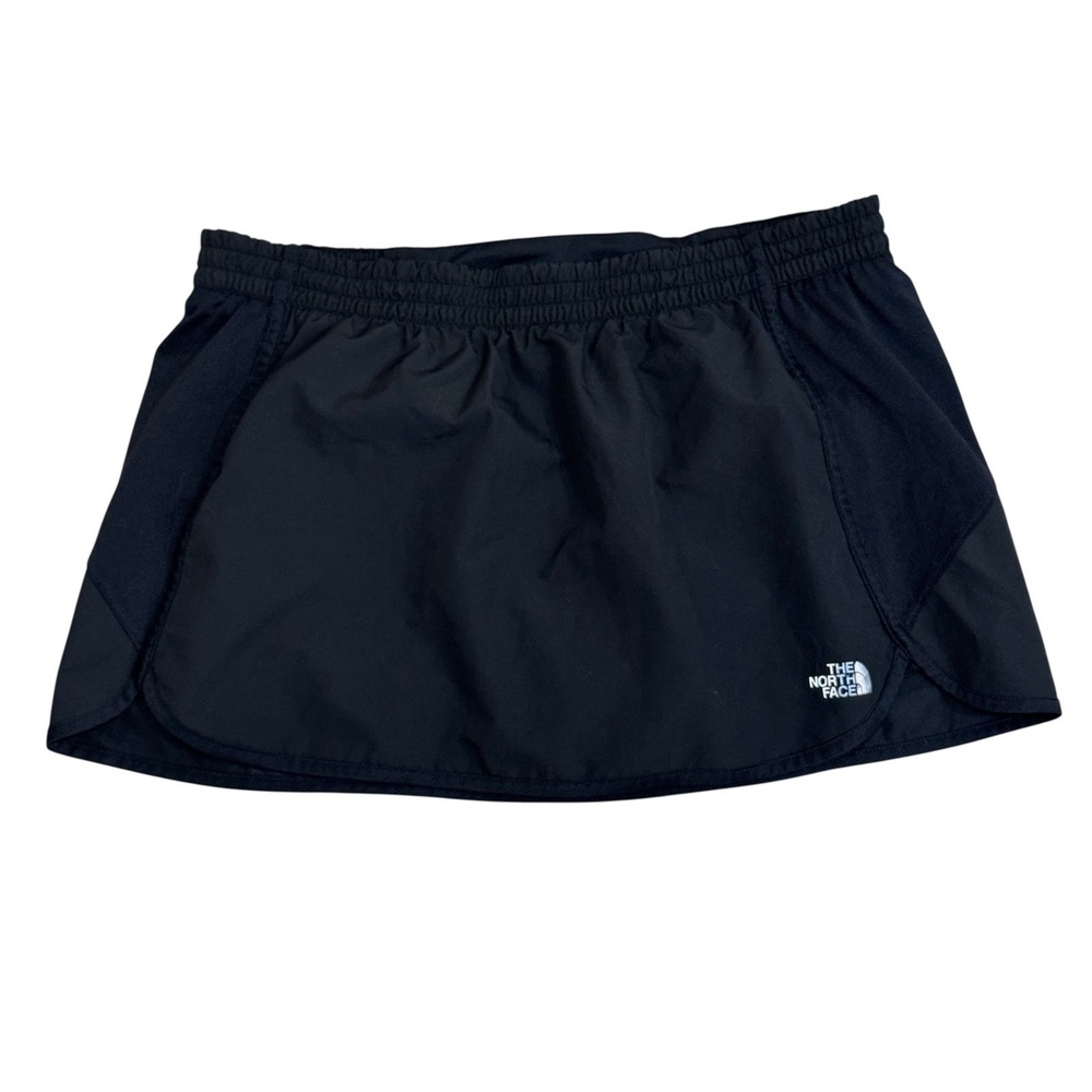 The North Face Kick Up Dust Skort Black FlashDry Athletic Trail Running Womens L